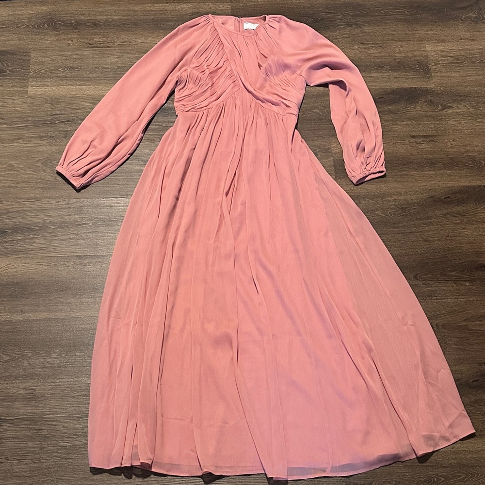 NWOT ASOS RUCHED MAXI DRESS